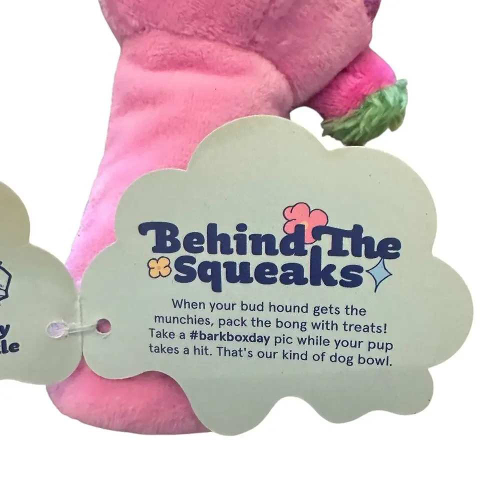 BARK BOX Give a Dog a Bong Toy SMALL/XS Barkbox 4/20 Collection Stoner Squeaker